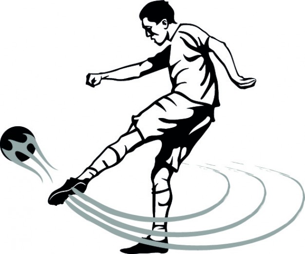 626x521 Soccer Shot Vector Free Download