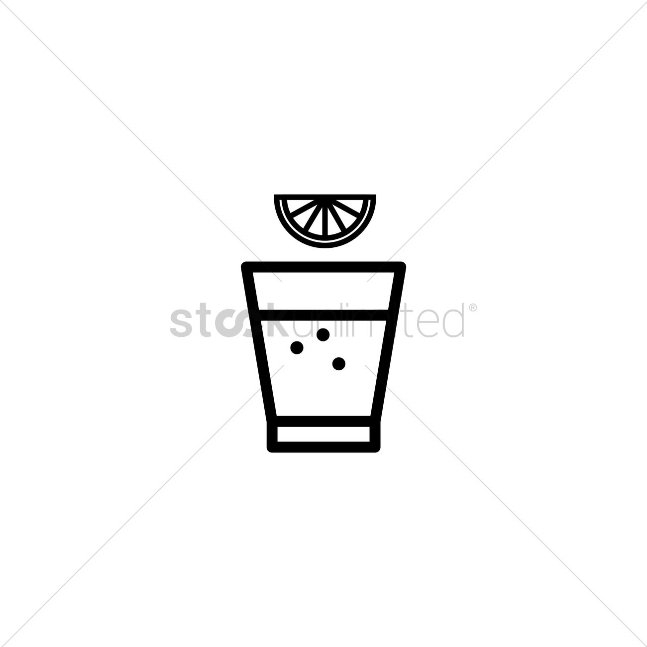 1300x1300 Tequila Shot Vector Image