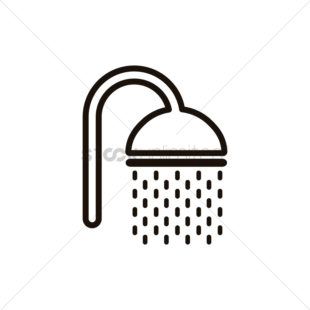 1300x1300 Shower Head Vector Image