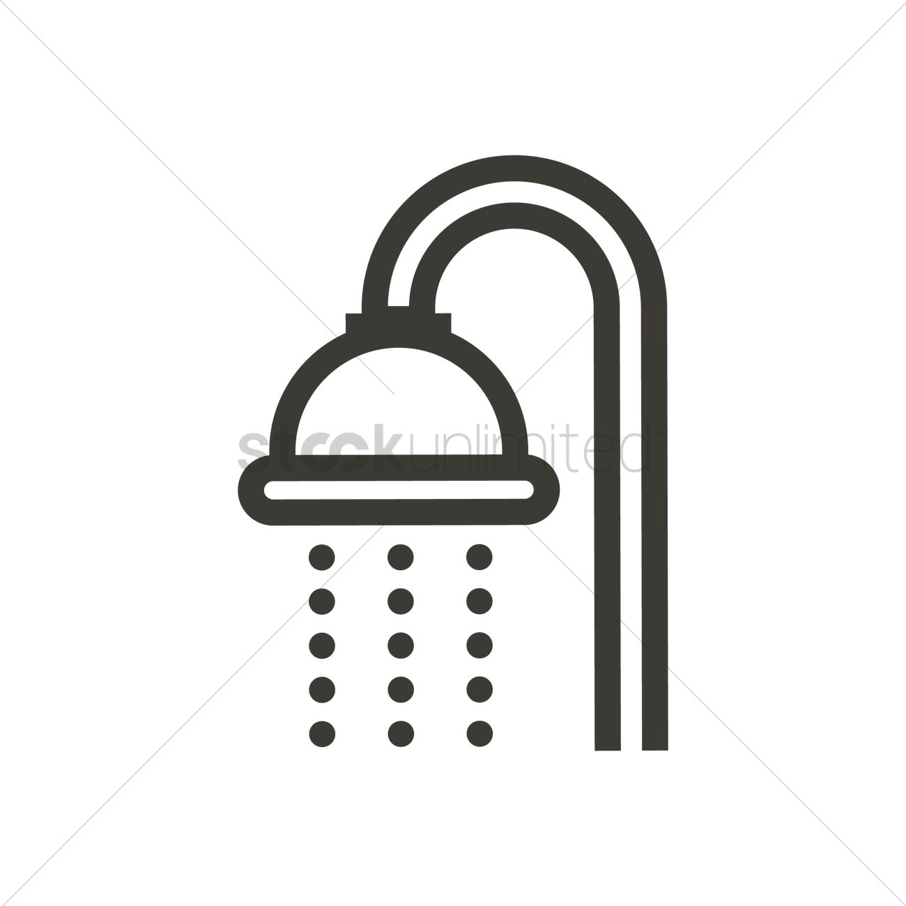 1300x1300 Shower Head Vector Image