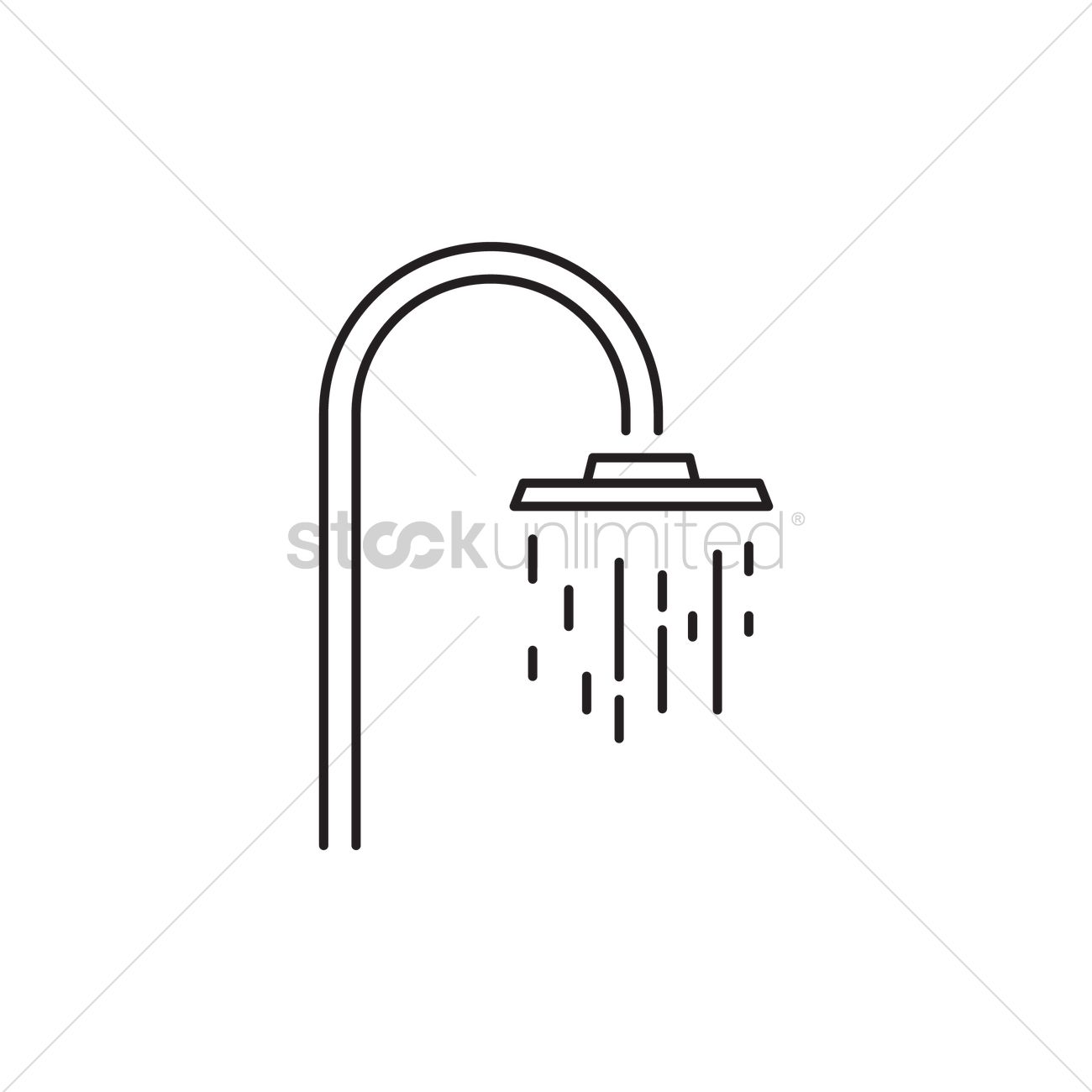 1300x1300 Shower Head Vector Image