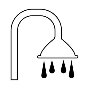 300x300 Shower Head Water Royalty Free Vectors