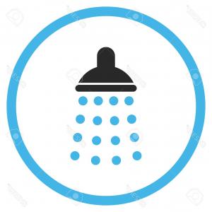 300x300 Photostock Vector Shower Vector Icon Style Is Bicolor Flat Rounded