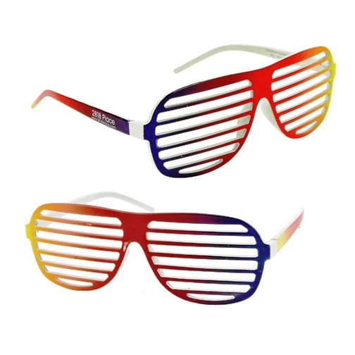 504x504 Rainbow Shutter Shades A Promotional Sunglasses Custom Printed