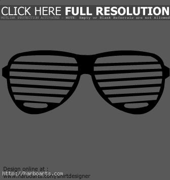 335x355 Aviator Sunglasses Vector Clipart Panda