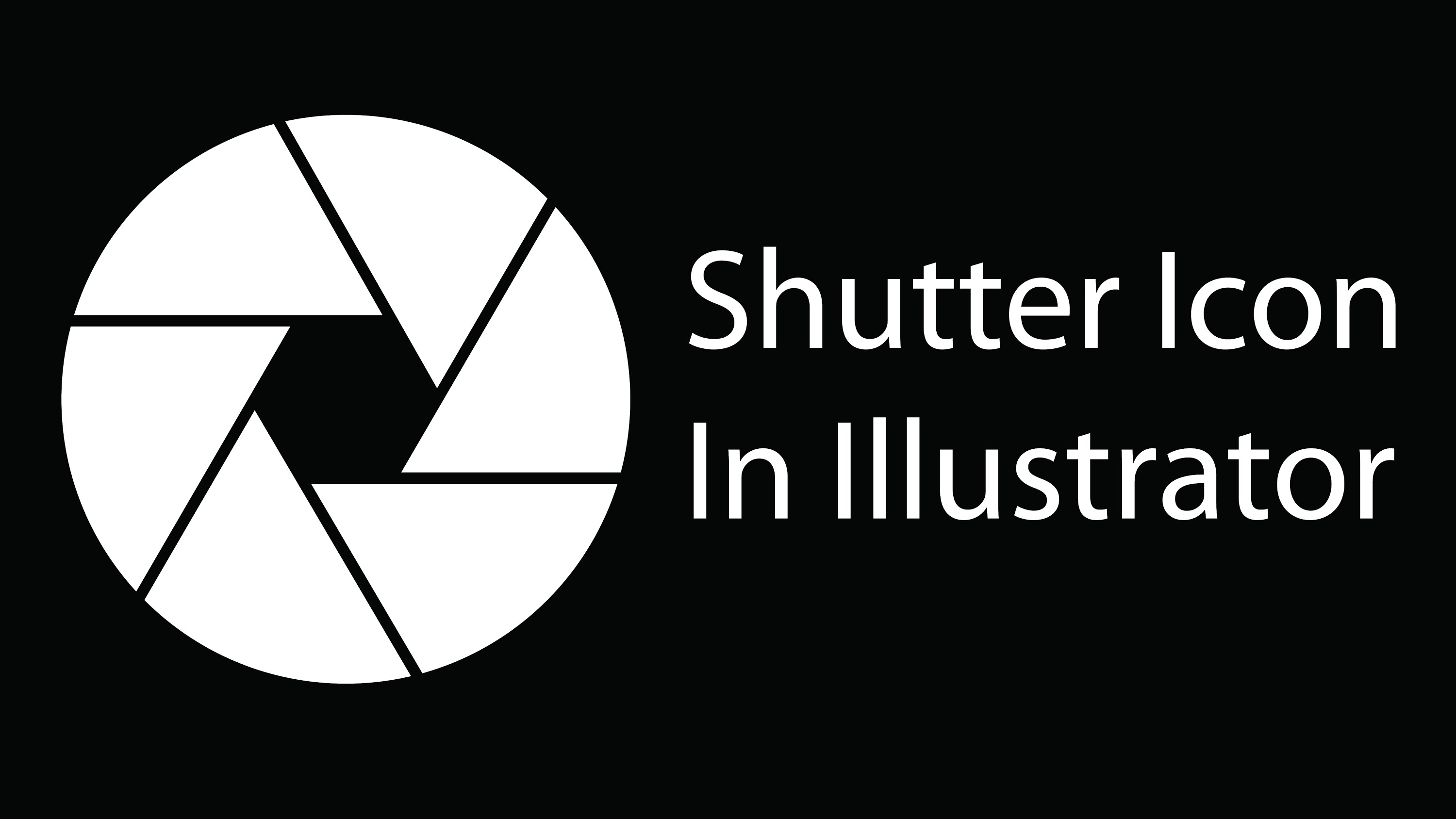 3000x1688 How To Create Vector Shutter Icon In Adobe Illustrator