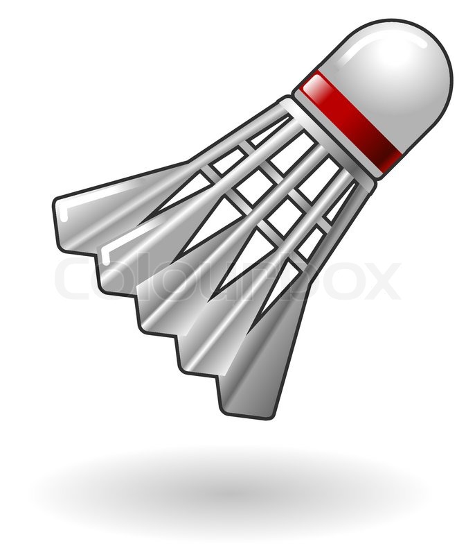 673x800 Illustration Of Badminton Shuttlecock Stock Vector Colourbox