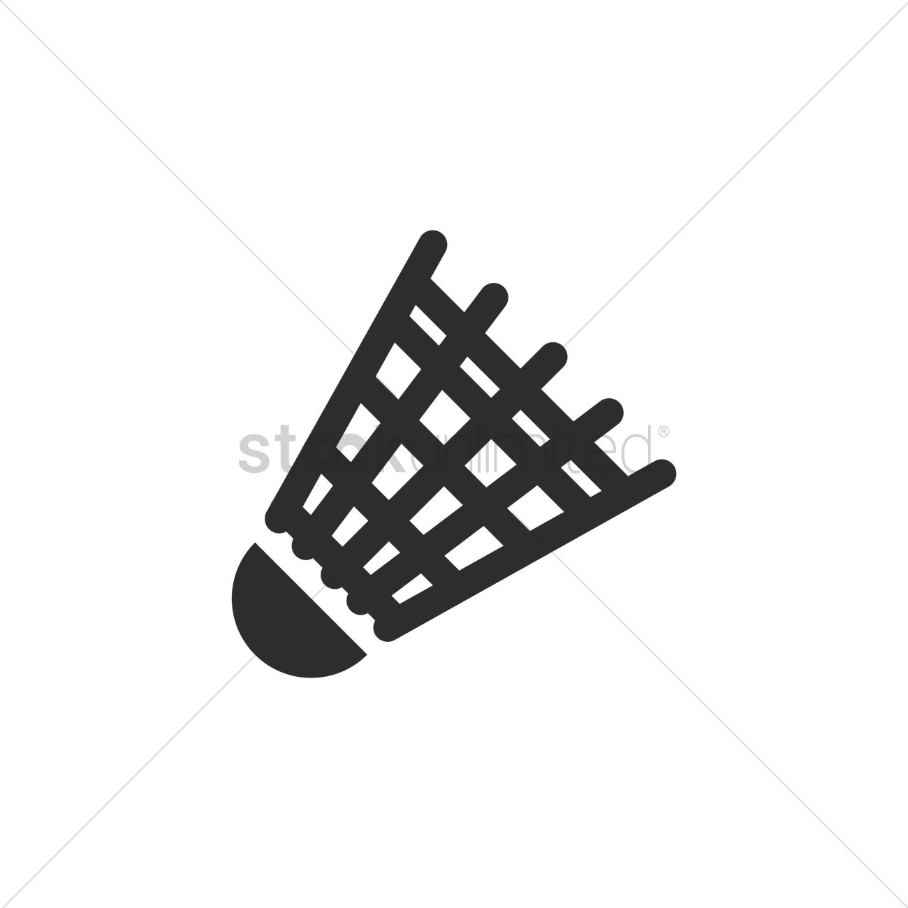1300x1300 Shuttlecock Vector Image