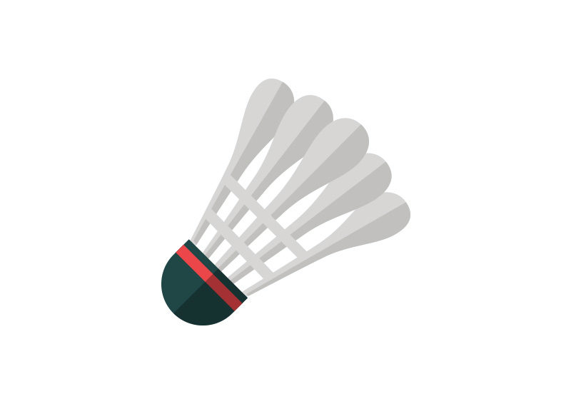 800x566 Shuttlecock For Badminton Free Flat Style Vector