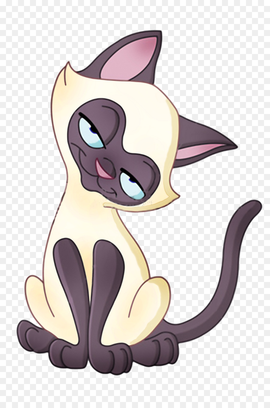 900x1360 Siamese Cat Kitten Royalty Free Clip Art