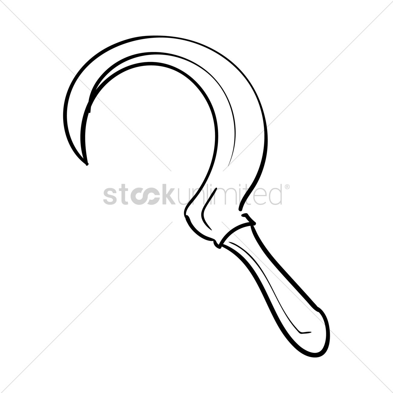1300x1300 Sickle Vector Image
