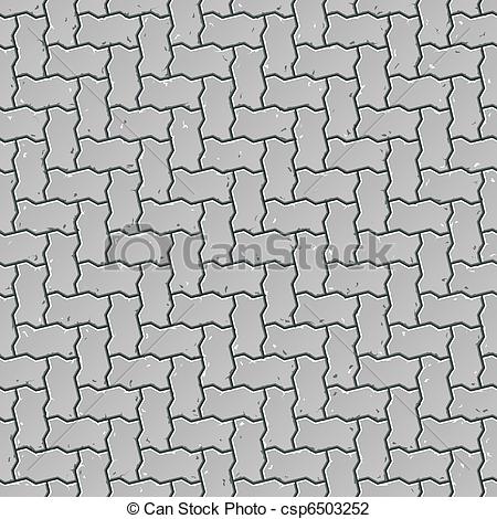 450x470 Seamless Sidewalk Pattern. Vector Illustration Of A Seamless