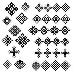 300x300 Dollar Signs Border Made In Contemporary Geometric Style Vector