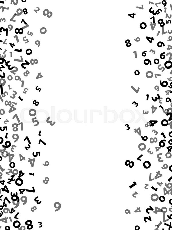 600x800 Abstract Math Number Background. Vector Illustration For Business