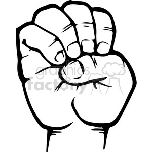 300x300 Royalty Free Sign Language Letter E 167493 Vector Clip Art Image