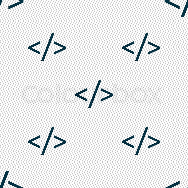 800x800 Code Sign Icon. Programming Language Symbol. Seamless Abstract