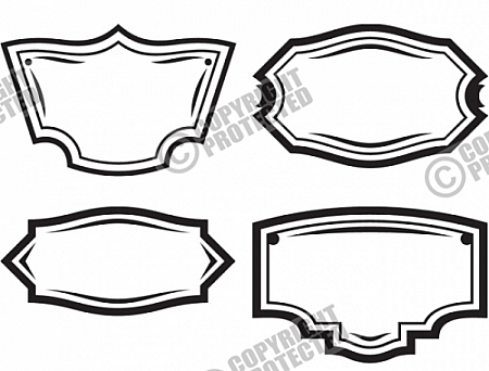 450x342 Sign Shapes Amp Shields Vector Image Sets Download Ampndash Clipart
