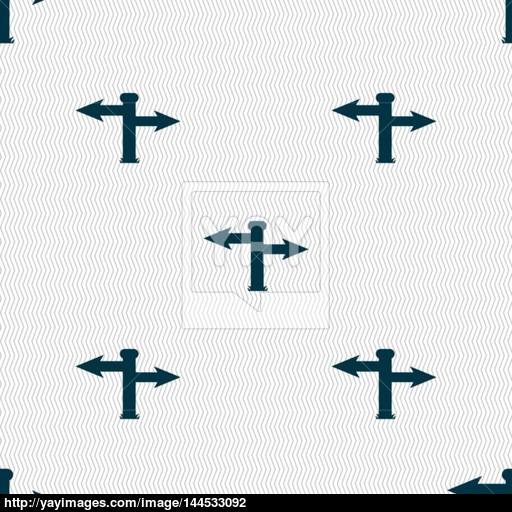 512x512 Blank Road Sign Icon Sign. Seamless Abstract Background With