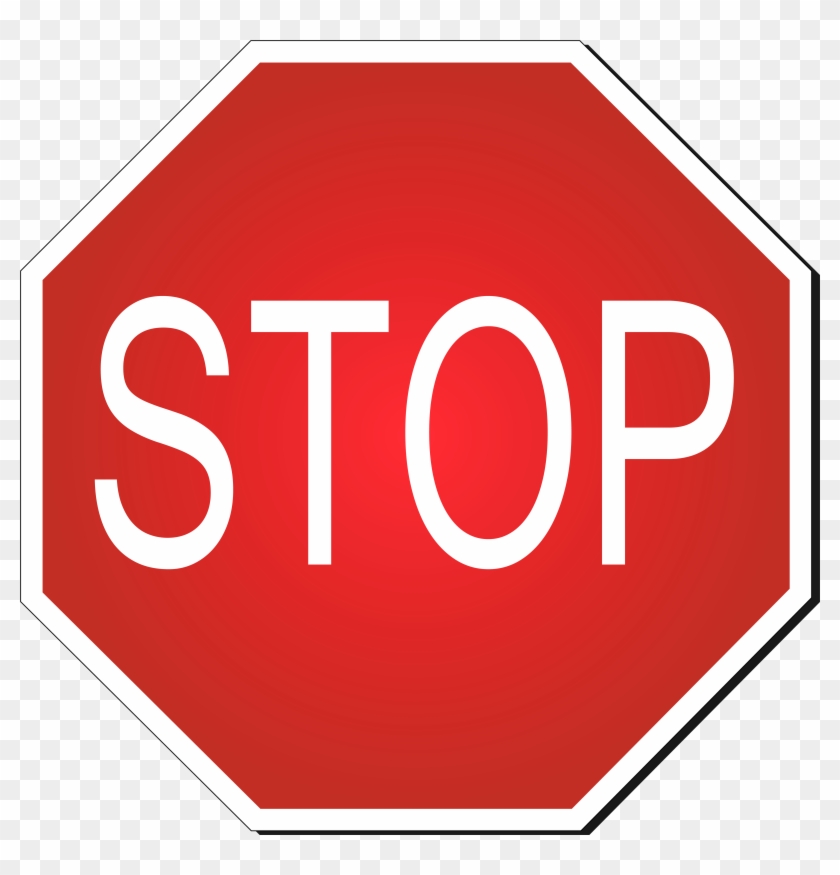 840x875 Road Stop Clipart