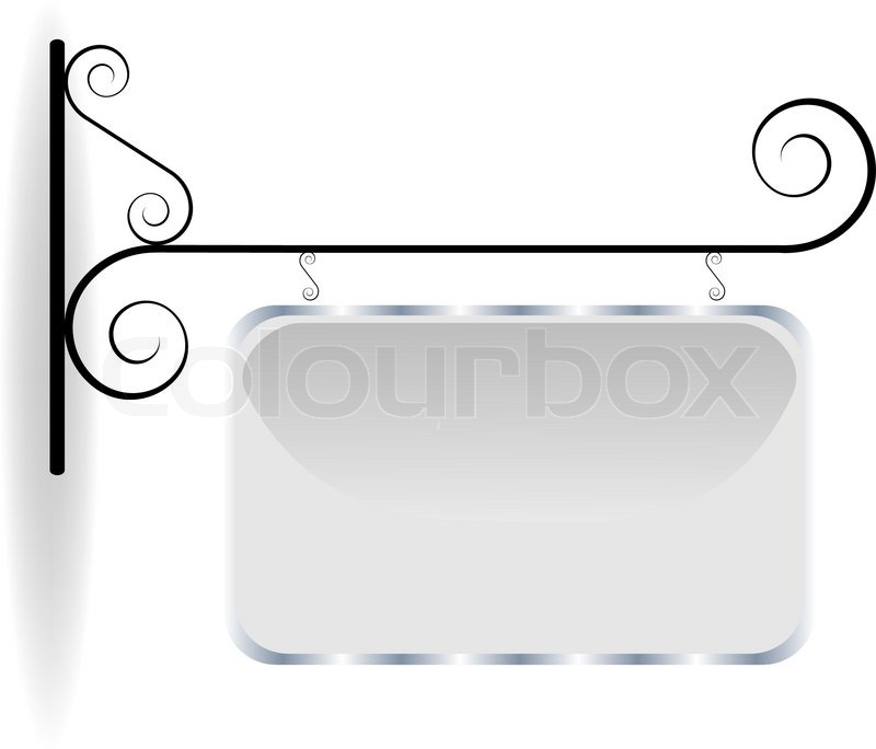 800x684 Street Signboard, Vector Illustration Stock Vector Colourbox