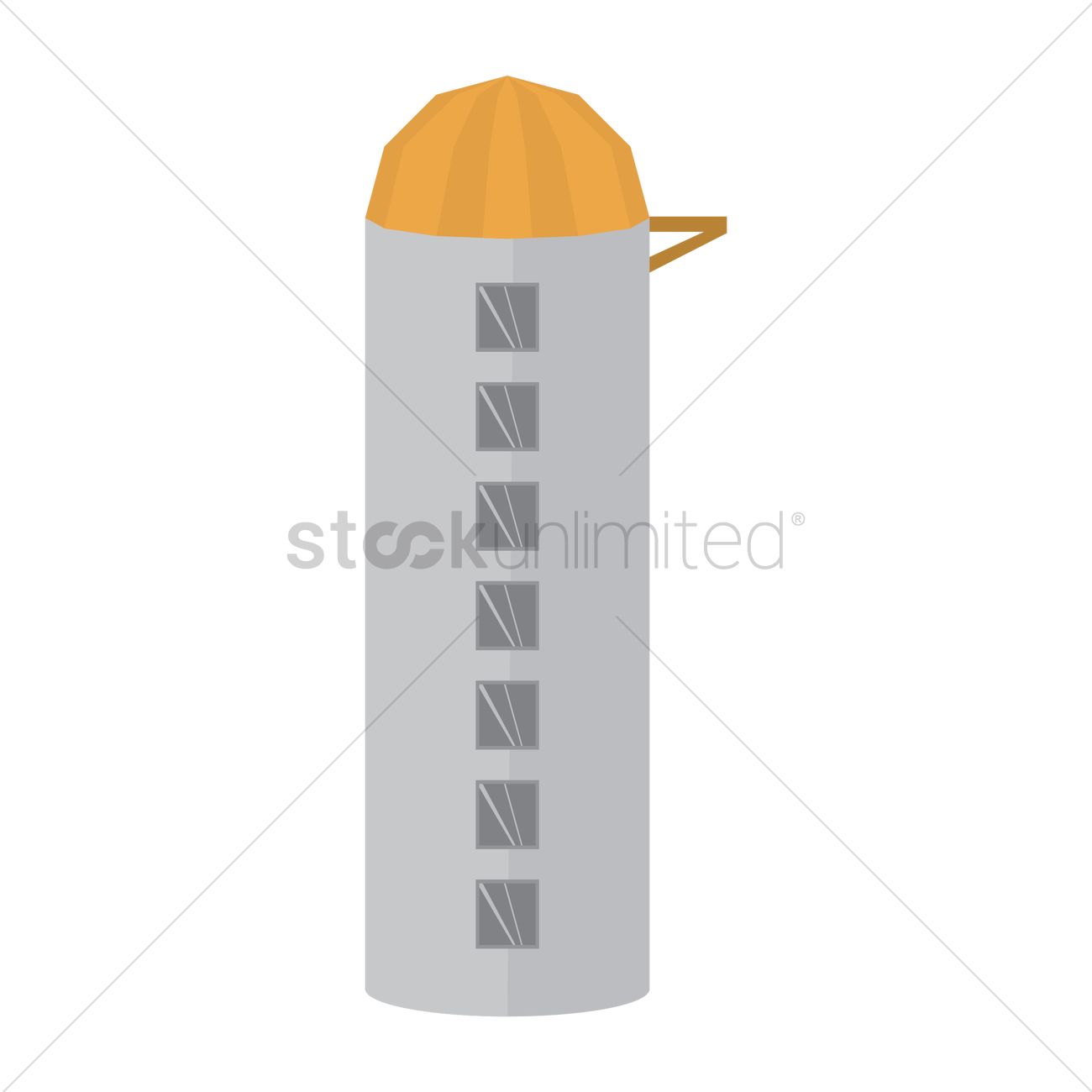 1300x1300 Silo Vector Image