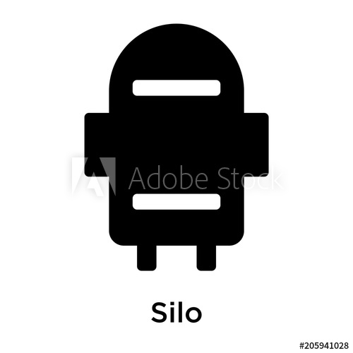 500x500 Silo Icon Vector Sign And Symbol Isolated On White Background