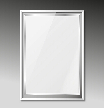 365x378 Silver Photo Frame Vector Material Free Download