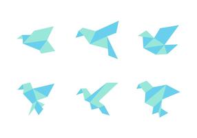 286x200 Polygonal Bird Free Vector Art