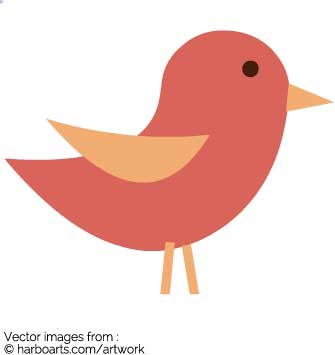 335x355 Download Simple Little Bird Vector Graphic
