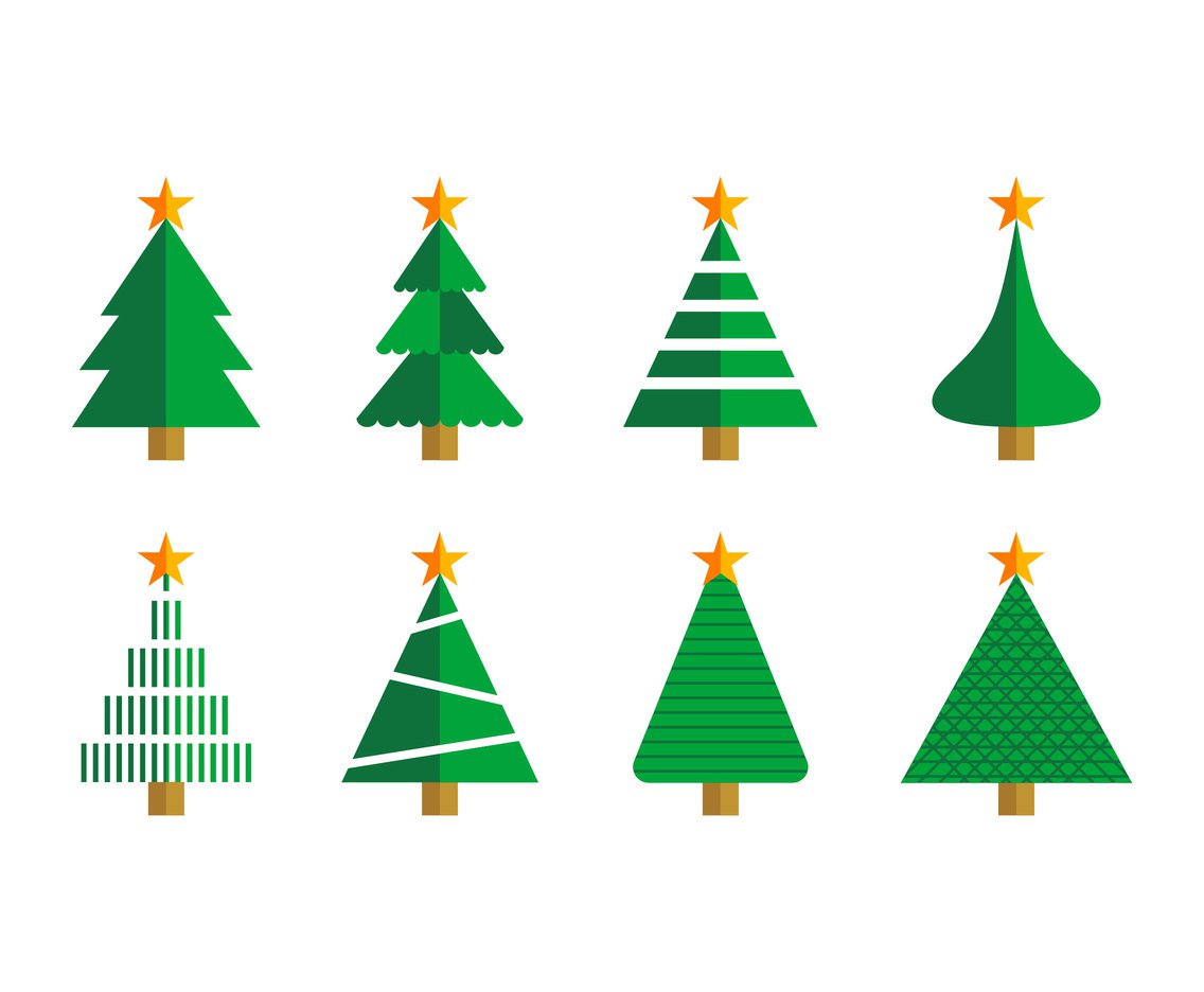 1136x936 Free Cartoon Christmas Tree Vector Vector Art Amp Graphics