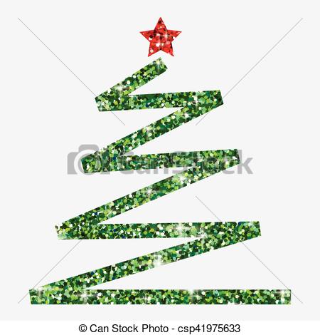 450x470 Glitter Simple Christmas Tree In Vector Format.