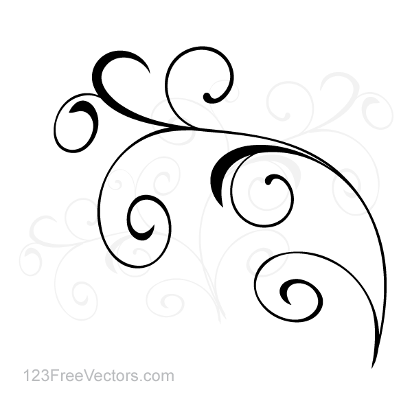 600x600 Vector Simple Floral Ornament Background By 123freevectors On