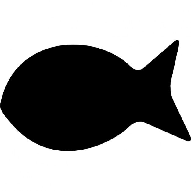 626x626 Simple Fish Silhouette