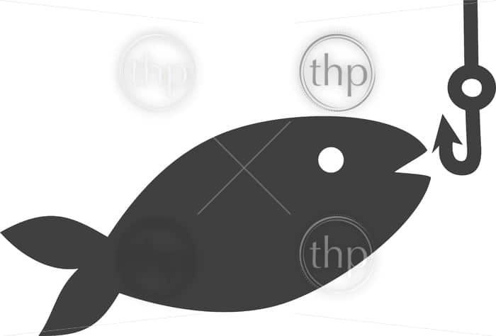 700x474 Simple Fishing Icon With Fish And Hook In Photo