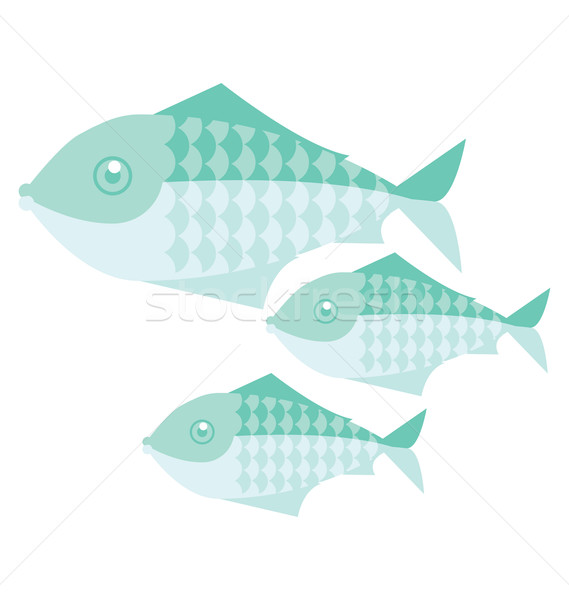 569x600 Green Simple Fish Vector Illustration G P (Galyna) ( 1631088