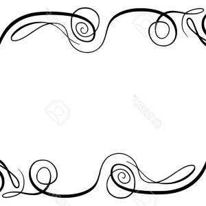 300x300 Flourish Vector Frame Rectangle Squiggles Twirls Embellishments