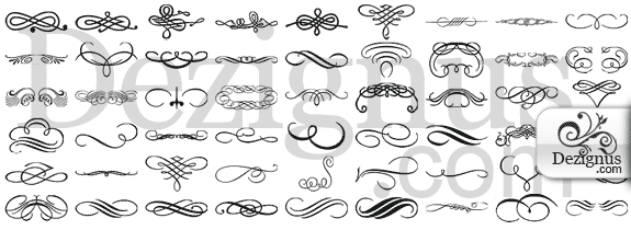 575x210 19 Simple Flourish Vector Free Download Images