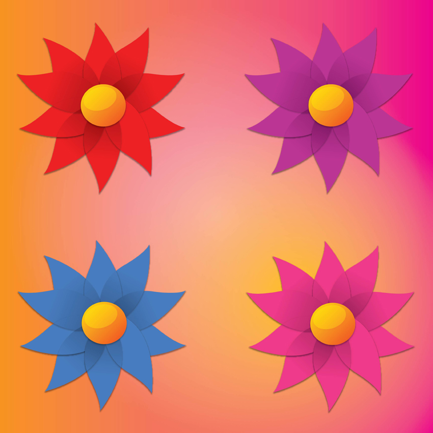 850x850 Simple Flowers Vector Art Amp Graphics