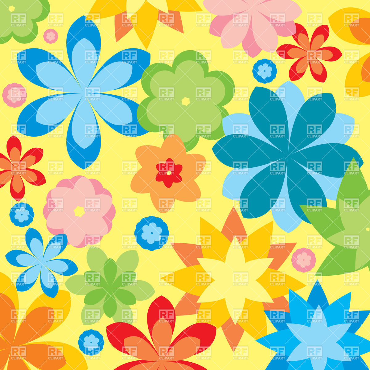 1200x1200 Abstract Simple Flower Background Vector Image Vector Artwork Of