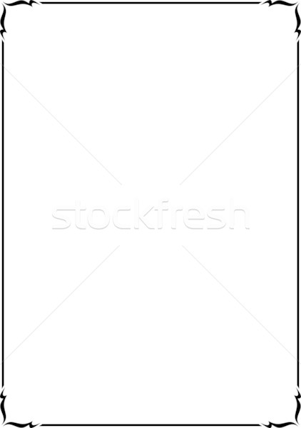 422x600 Simple Vector Decorative Frame Vector Illustration Mr Vector