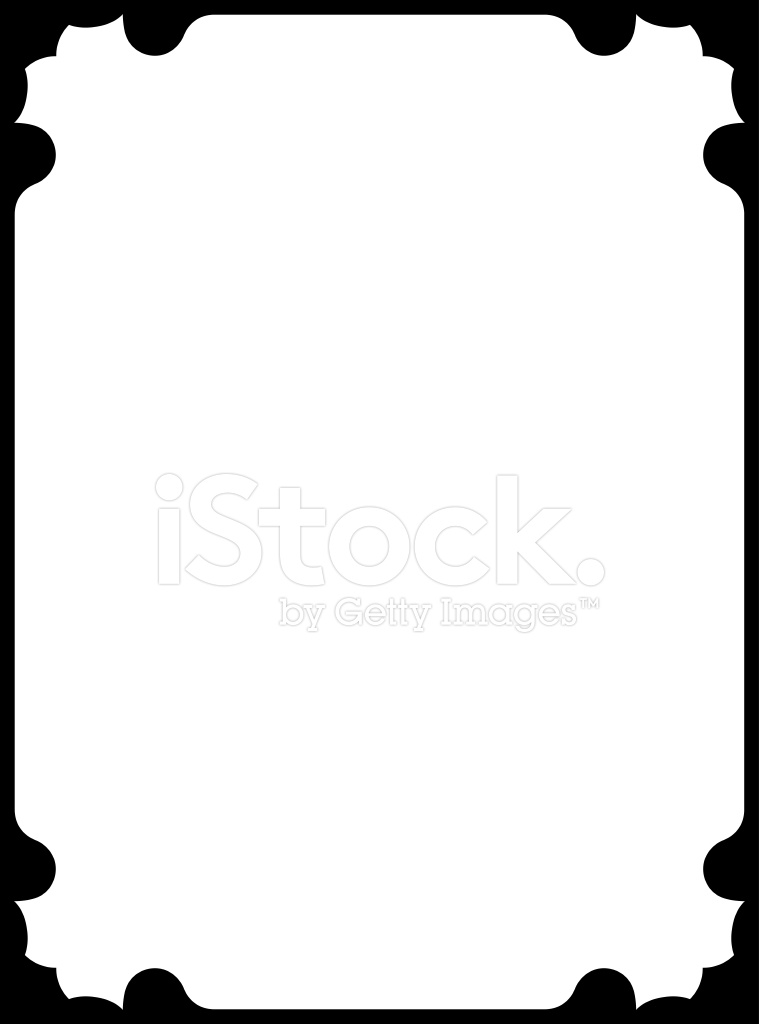 759x1024 Vector Illustration Simple Frame Stock Vector