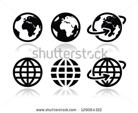 450x369 Globe Earth Vector Icons Set Clipart Panda