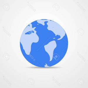 300x300 Photostock Vector Blue Vector Earth Globe Isolated On White Light