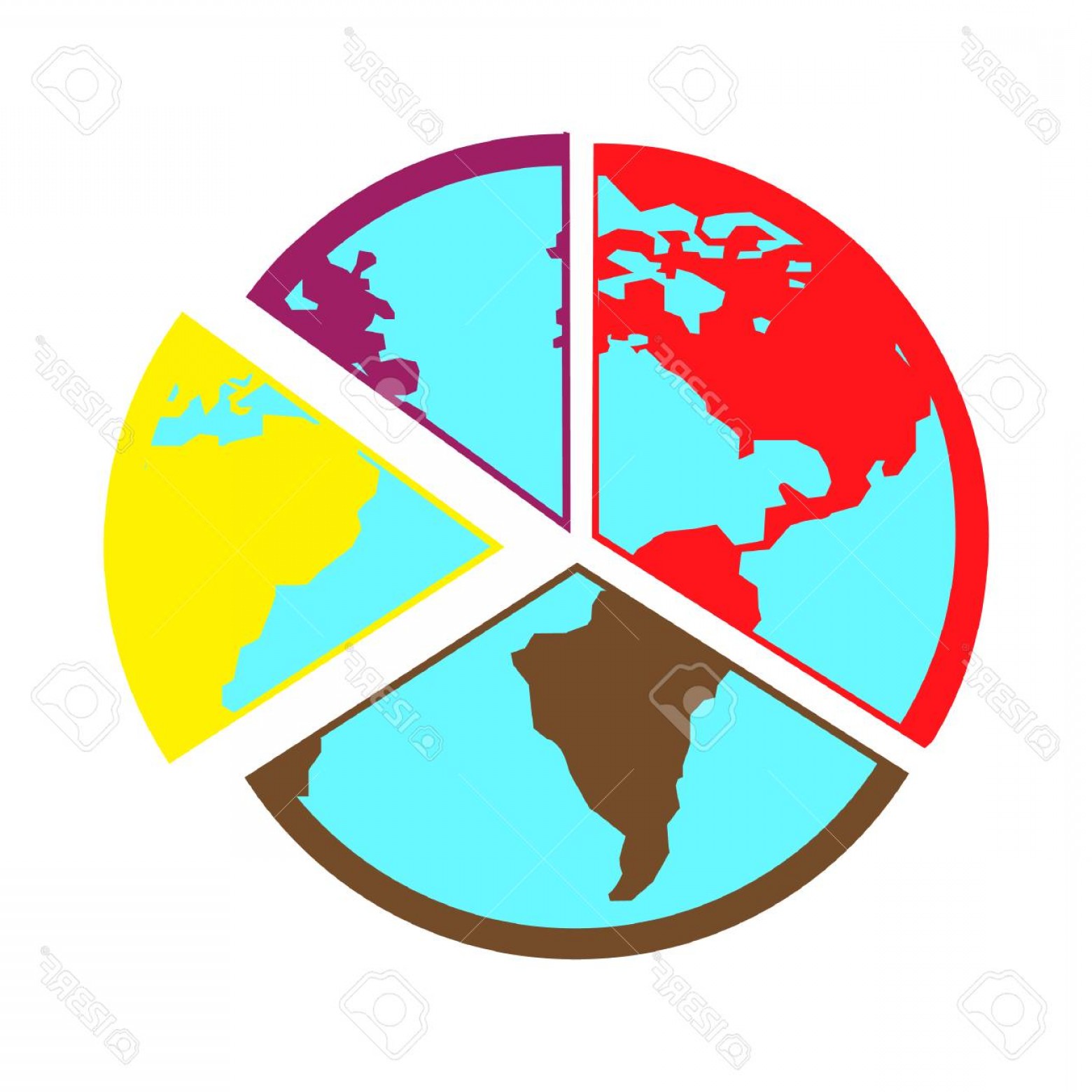 1560x1560 Photostock Vector Simple Flat Color Globe Icon Vector Shopatcloth