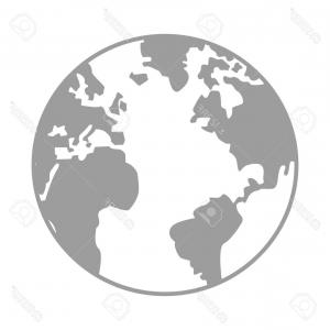 300x300 Simple Earth Icon Globe Vector Orangiausa