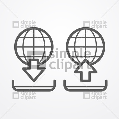 400x400 Upload And Download Icon