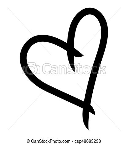 417x470 Heart. Vector Illustration Of The Simple Heart On White.