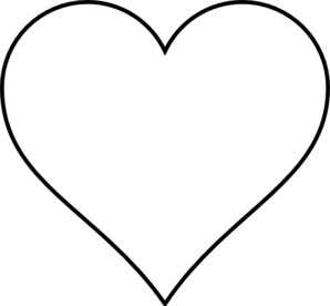 298x276 Simple Heart Clip Art
