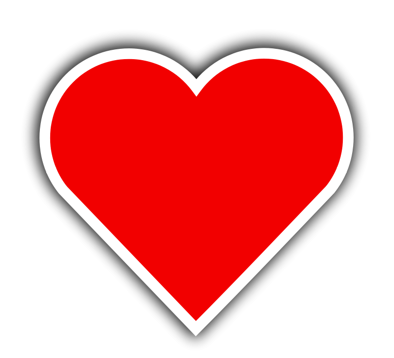 800x726 Simple Red Heart Free Vector 4vector