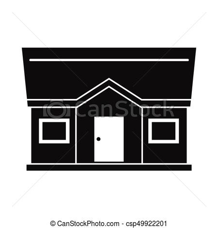 450x470 Architecture House Black Simple Silhouette Icon Vector